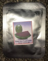 Green Skin Purple Inside Water Melon
