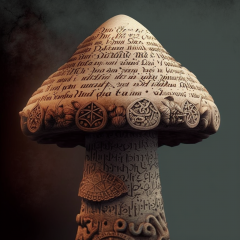 Dolphin_ancient_mushroom_writing_53248feb-0f0e-4dfb-b381-1ddbeba0d992.png